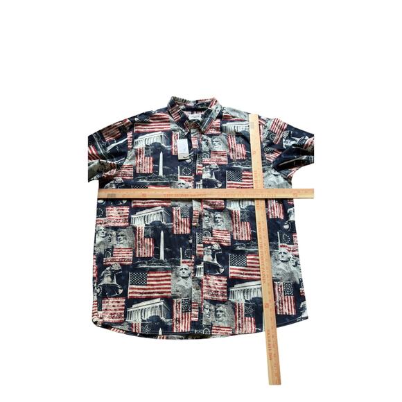 American Legacy Shirt 2XL – USA Patriotic Print – Retro Style 100% Cotton – NWT - Picture 4 of 8